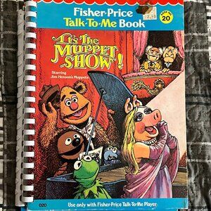 FISHER PRICE Talk To Me Book ITS THE MUPPET SHOW Vintage Interactive Kids Story